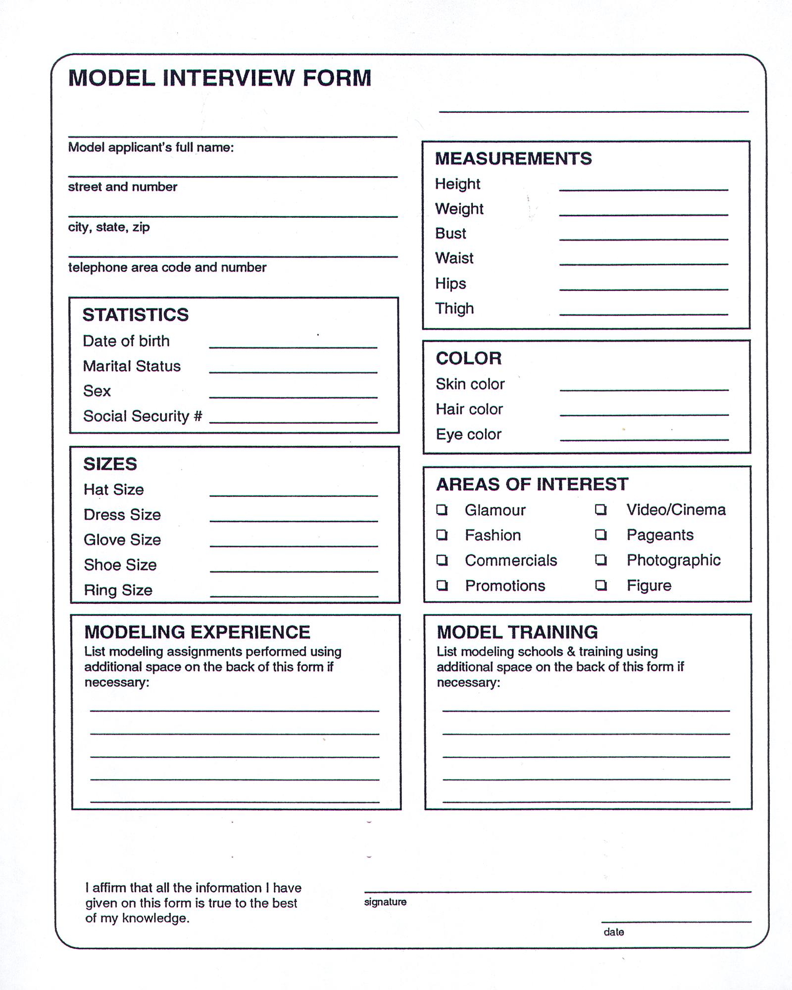 Adult Model Release Forms 7